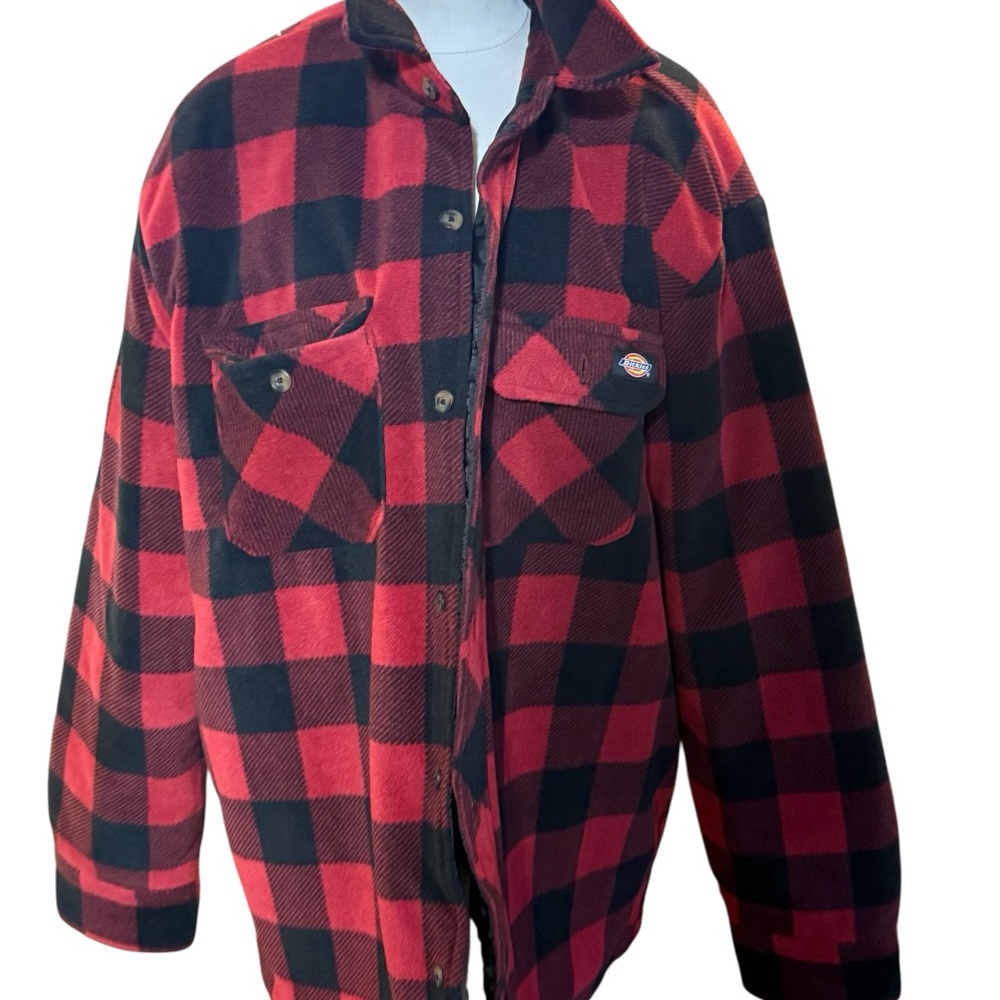 Dickies Plaid Jacket in Red and Black